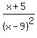 %28x%2B5%29%2F%28x-9%29%5E2
