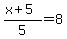 %28x%2B5%29%2F5=8