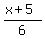 %28x%2B5%29%2F6