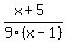 %28x%2B5%29%2F9%28x-1%29