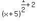 %28x%2B5%29%5E%281%2F2%2B2%29+