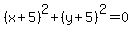 %28x%2B5%29%5E2%2B%28y%2B5%29%5E2=0