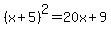 %28x%2B5%29%5E2=+20x%2B9
