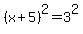 %28x%2B5%29%5E2=3%5E2