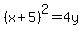 %28x%2B5%29%5E2=4y+
