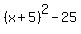%28x%2B5%29%5E2-25