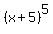 %28x%2B5%29%5E5