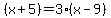 %28x%2B5%29+=+3%2A%28x-9%29