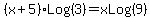 %28x%2B5%29Log%283%29+=+xLog%289%29