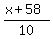 %28x%2B58%29%2F10