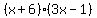 %28x%2B6%29%283x-1%29