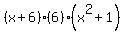 %28x%2B6%29%286%29%28x%5E2%2B1%29