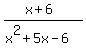 %28x%2B6%29%2F%28x%5E2%2B5x-6%29