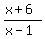 %28x%2B6%29%2F%28x-1%29