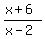 %28x%2B6%29%2F%28x-2%29