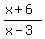 %28x%2B6%29%2F%28x-3%29