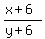 %28x%2B6%29%2F%28y%2B6%29