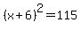 %28x%2B6%29%5E2=115