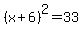 %28x%2B6%29%5E2=33