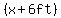 %28x%2B6ft%29