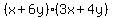 %28x%2B6y%29%283x%2B4y%29