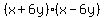 %28x%2B6y%29%28x-6y%29