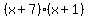 %28x%2B7%29%28x%2B1%29
