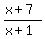 %28x%2B7%29%2F%28x%2B1%29
