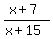 %28x%2B7%29%2F%28x%2B15%29