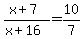 %28x%2B7%29%2F%28x%2B16%29=10%2F7