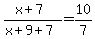%28x%2B7%29%2F%28x%2B9%2B7%29=10%2F7