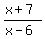 %28x%2B7%29%2F%28x-6%29