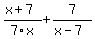 %28x%2B7%29%2F7x%2B7%2F%28x-7%29