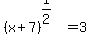 %28x%2B7%29%5E%281%2F2%29+=+3