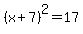 %28x%2B7%29%5E2=17