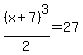 %28x%2B7%29%5E3%2F2=27