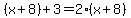 %28x%2B8%29%2B3=2%28x%2B8%29