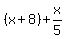 %28x%2B8%29%2Bx%2F5