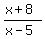 %28x%2B8%29%2F%28x-5%29