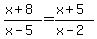 %28x%2B8%29%2F%28x-5%29=%28x%2B5%29%2F%28x-2%29