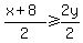 %28x%2B8%29%2F2%3E=2y%2F2