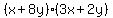 %28x%2B8y%29%283x%2B2y%29