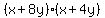%28x%2B8y%29%28x%2B4y%29