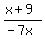 %28x%2B9%29%2F%28-7x%29