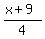 %28x%2B9%29%2F4