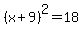 %28x%2B9%29%5E2=18