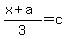 %28x%2Ba%29%2F3=c