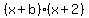 %28x%2Bb%29%28x%2B2%29