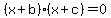 %28x%2Bb%29%28x%2Bc%29=0