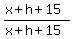 %28x%2Bh%2B15%29%2F%28x%2Bh%2B15%29
